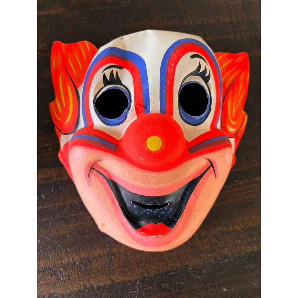 Vintage 1966 Ben Cooper TV Hero Costume‎ & Mask Bozo The Clown with Box